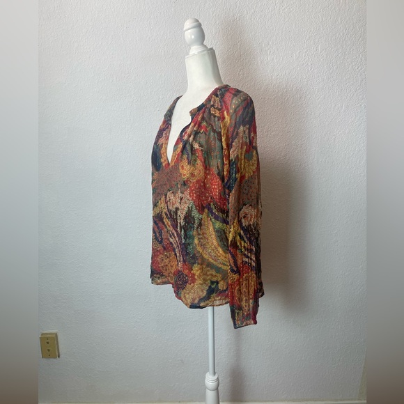 A.L.C Dana Silk-Blend blouse size 12 - Picture 3 of 9